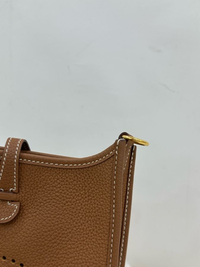 Hermes 愛馬仕 mini evelyne 金金 U刻-6