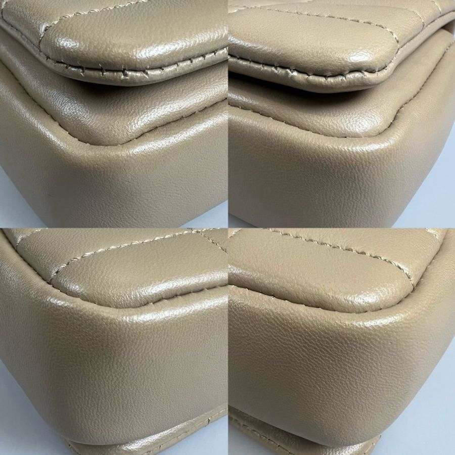 BURBERRY  奶茶色LOLA掀蓋側背包-10