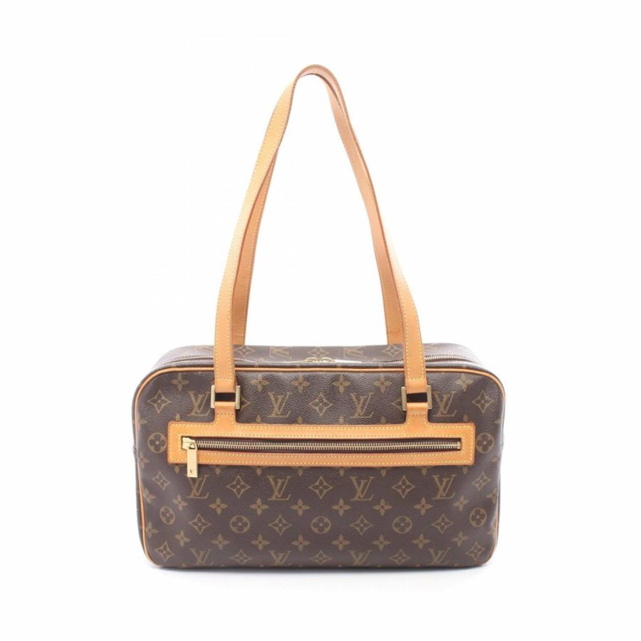 路易威登 LOUIS VUITTON Cite GM 單肩包手提包 塗層帆布皮革 Monogram 女士棕色 M51181-0