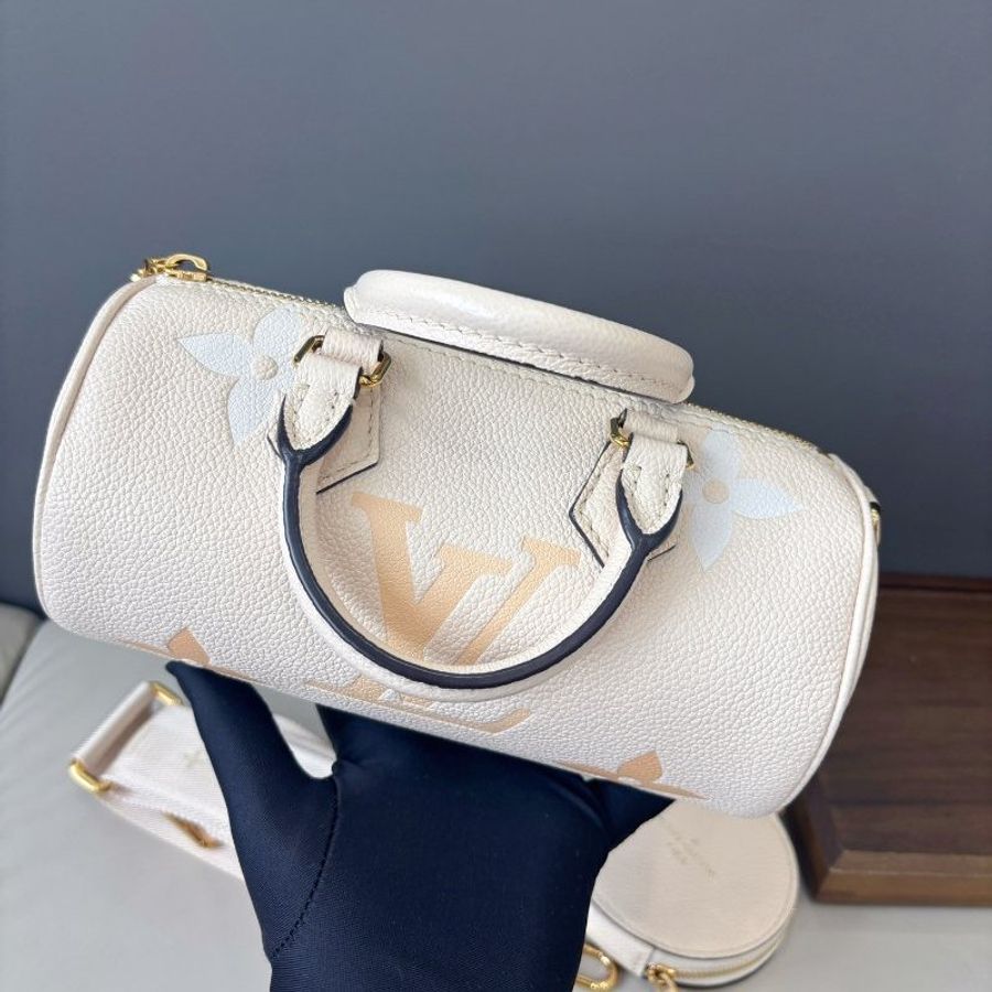 芯片款 路易威登/Louis Vuitton 芭比龍BB 全皮圓桶包-1
