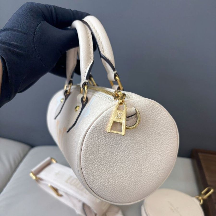 芯片款 路易威登/Louis Vuitton 芭比龍BB 全皮圓桶包-3