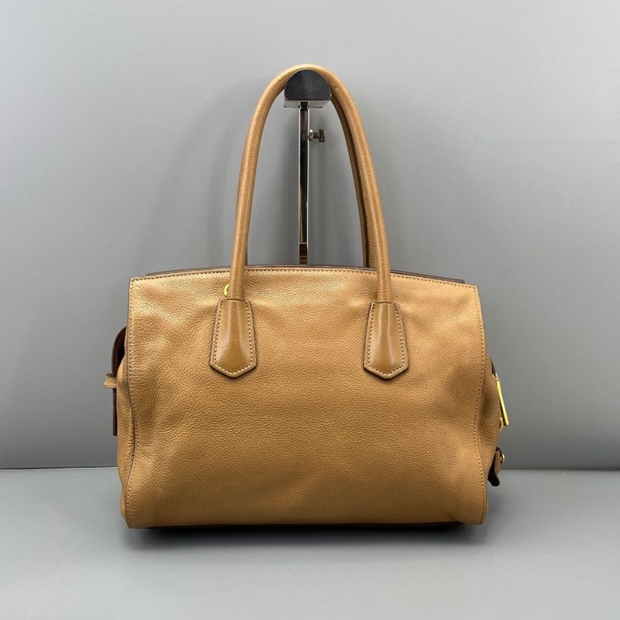 Prada 手提托特包焦糖色-1