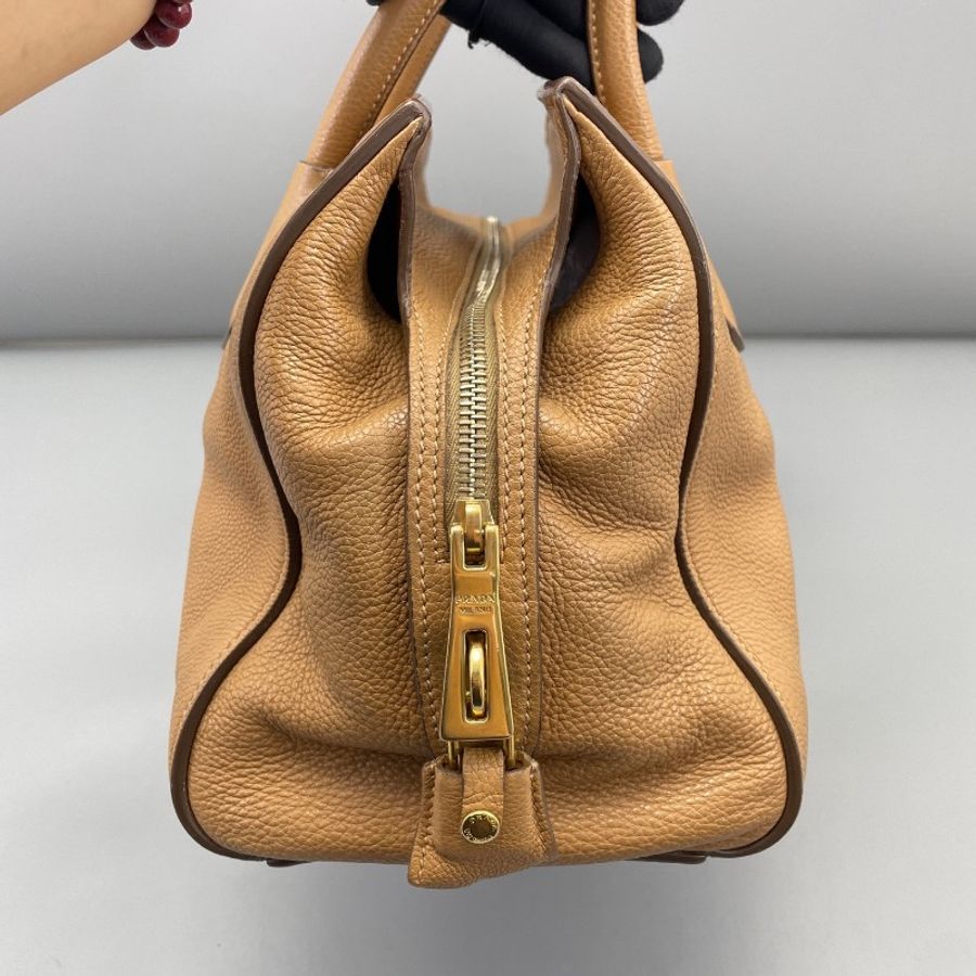 Prada 手提托特包焦糖色-2