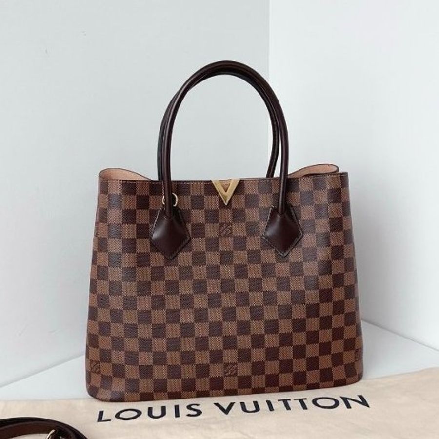 路易威登/Louis Vuitton Kensington肯辛頓 棕棋盤格手提包-6