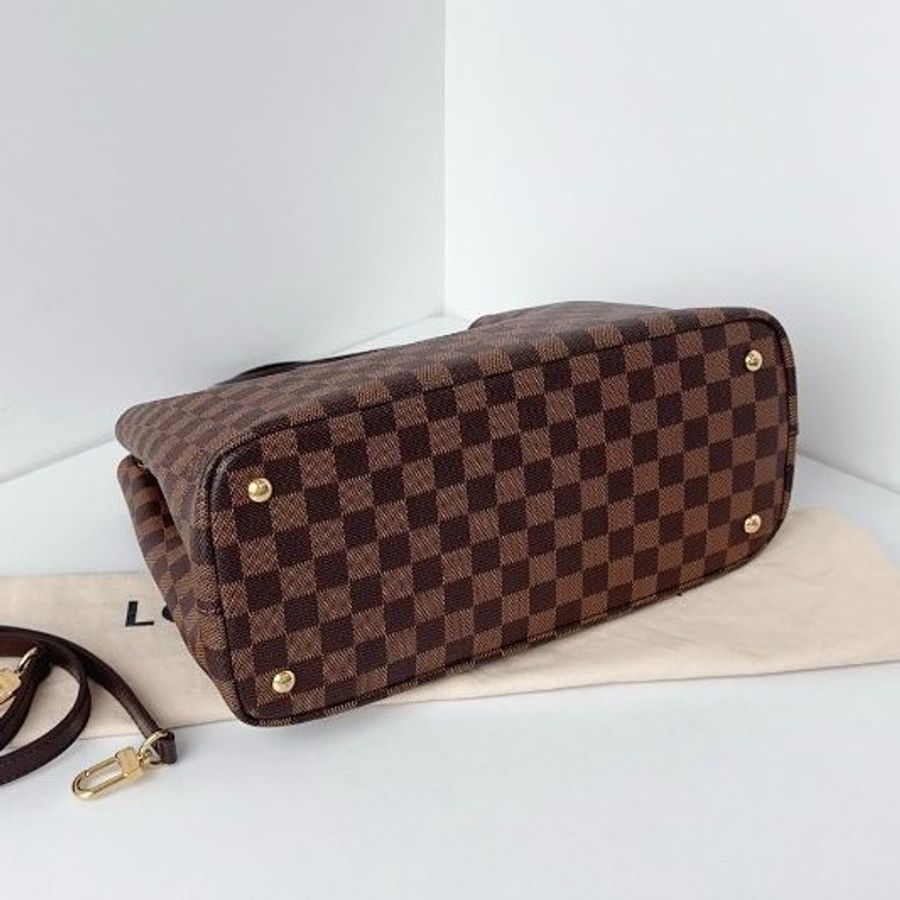 路易威登/Louis Vuitton Kensington肯辛頓 棕棋盤格手提包-8