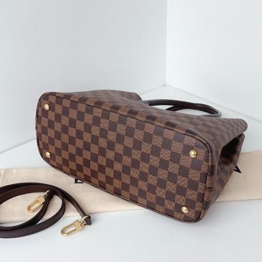 路易威登/Louis Vuitton Kensington肯辛頓 棕棋盤格手提包-9