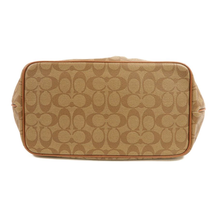 COACH 塗層帆布2Way Shoulder手挽肩背兩用袋-3