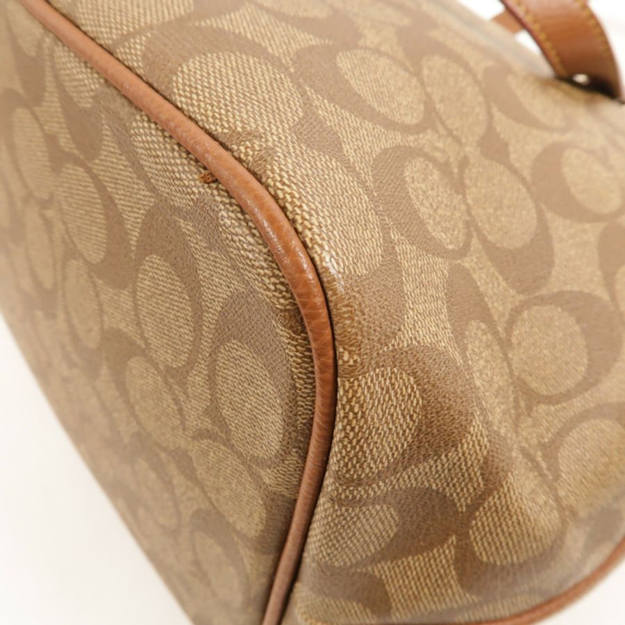 COACH 塗層帆布2Way Shoulder手挽肩背兩用袋-14