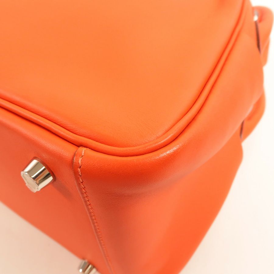 HERMES Swift皮革Lindy 26手挽肩背兩用袋Red-9