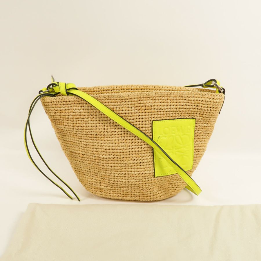 LOEWE Raffia Slit Pochette肩背袋-8