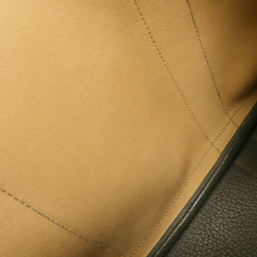 HERMES Toile/Negonda皮革Garden Party PM手挽袋Trench/Vert Fonce-13