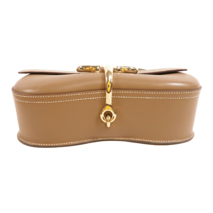 HERMES Swift皮革Della Cavalleria Elan肩背袋Etoupe-3