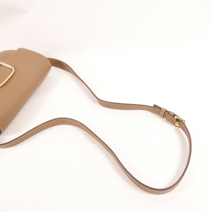 HERMES Swift皮革Della Cavalleria Elan肩背袋Etoupe-5