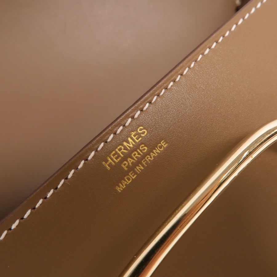 HERMES Swift皮革Della Cavalleria Elan肩背袋Etoupe-7