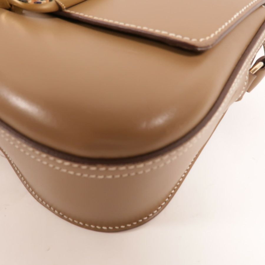 HERMES Swift皮革Della Cavalleria Elan肩背袋Etoupe-10