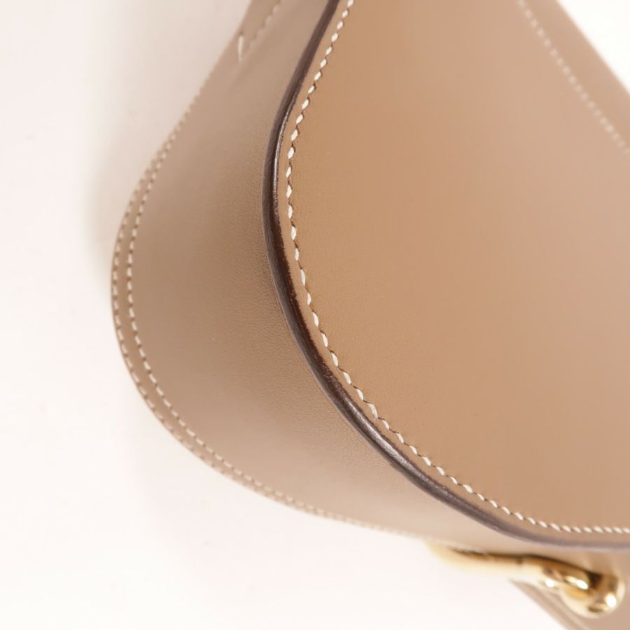 HERMES Swift皮革Della Cavalleria Elan肩背袋Etoupe-12