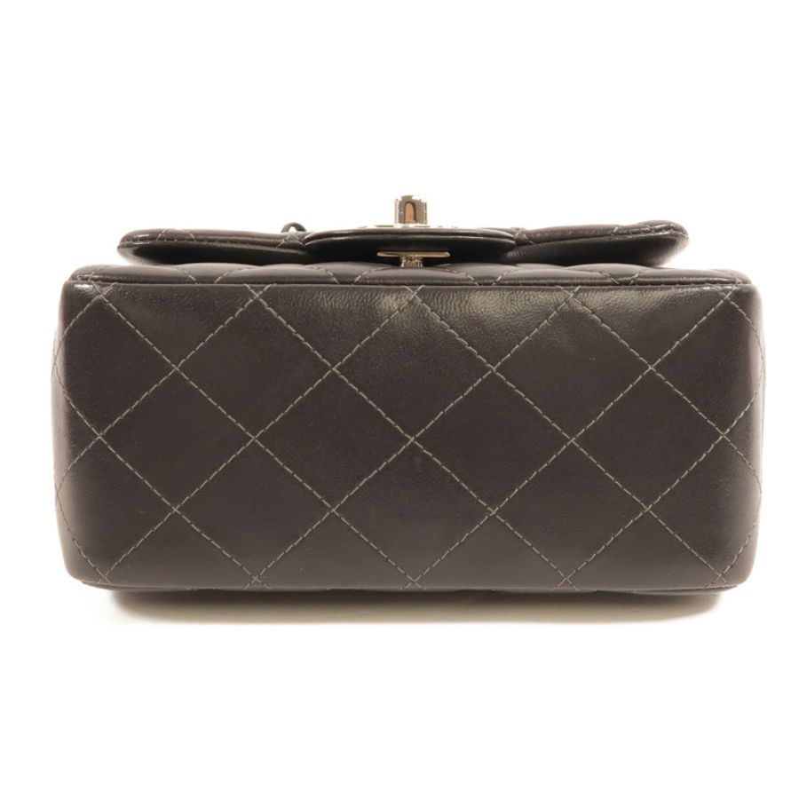 CHANEL 羊皮皮革Mini Classic 17鏈帶肩背袋-3