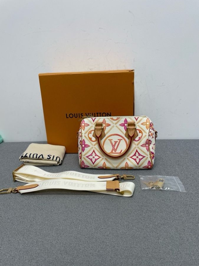 LV speedy20春夏炫彩系列,寬肩帶晶片款-1