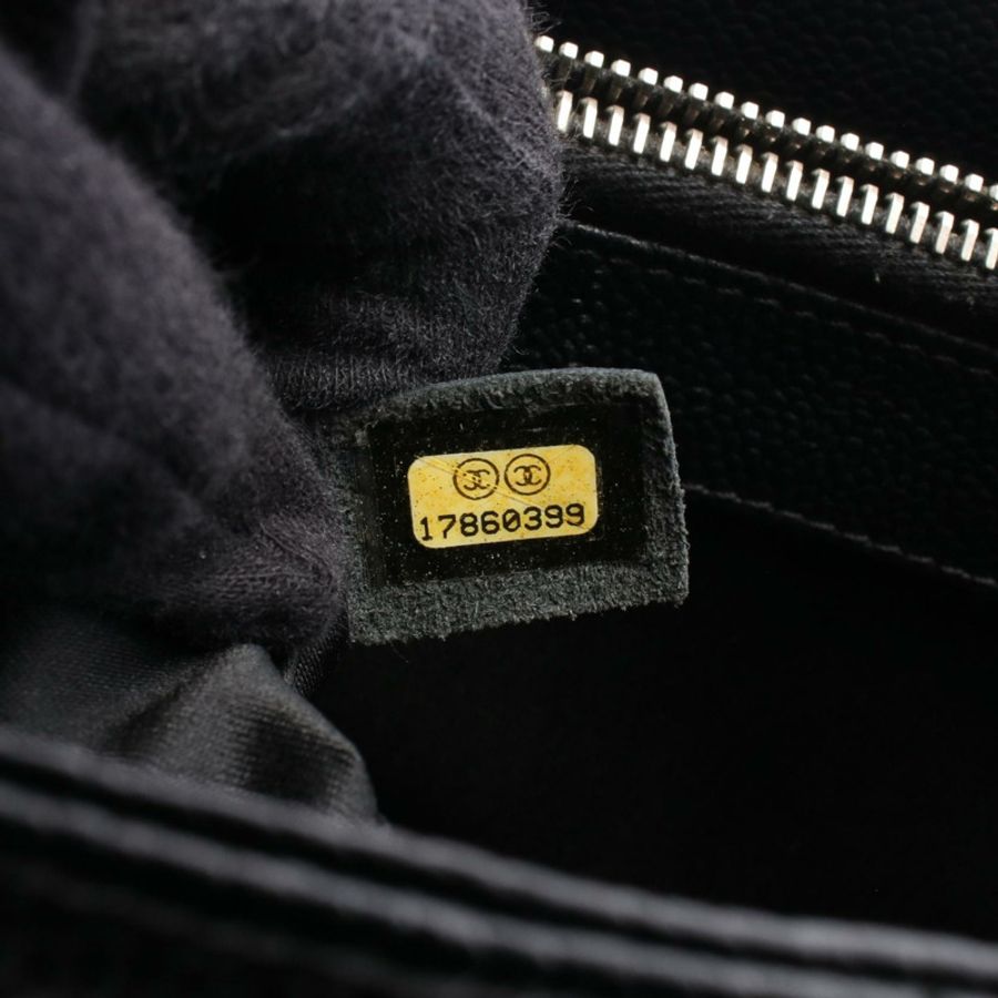 香奈兒 (CHANEL) Matelasse Grand Shopping GST 手提包 A50995 粒面小牛皮 黑色 二手 女士-4