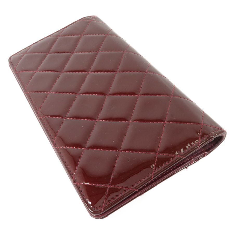 CHANEL 漆皮皮革Long Wallet長錢包-3