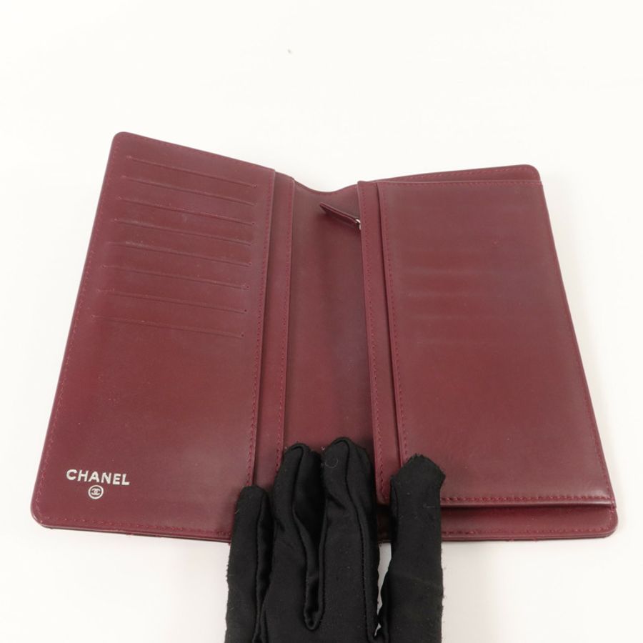 CHANEL 漆皮皮革Long Wallet長錢包-4