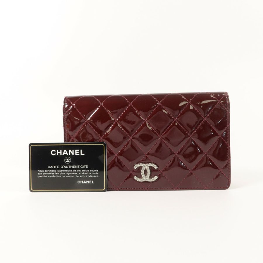 CHANEL 漆皮皮革Long Wallet長錢包-10