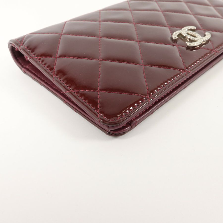 CHANEL 漆皮皮革Long Wallet長錢包-13