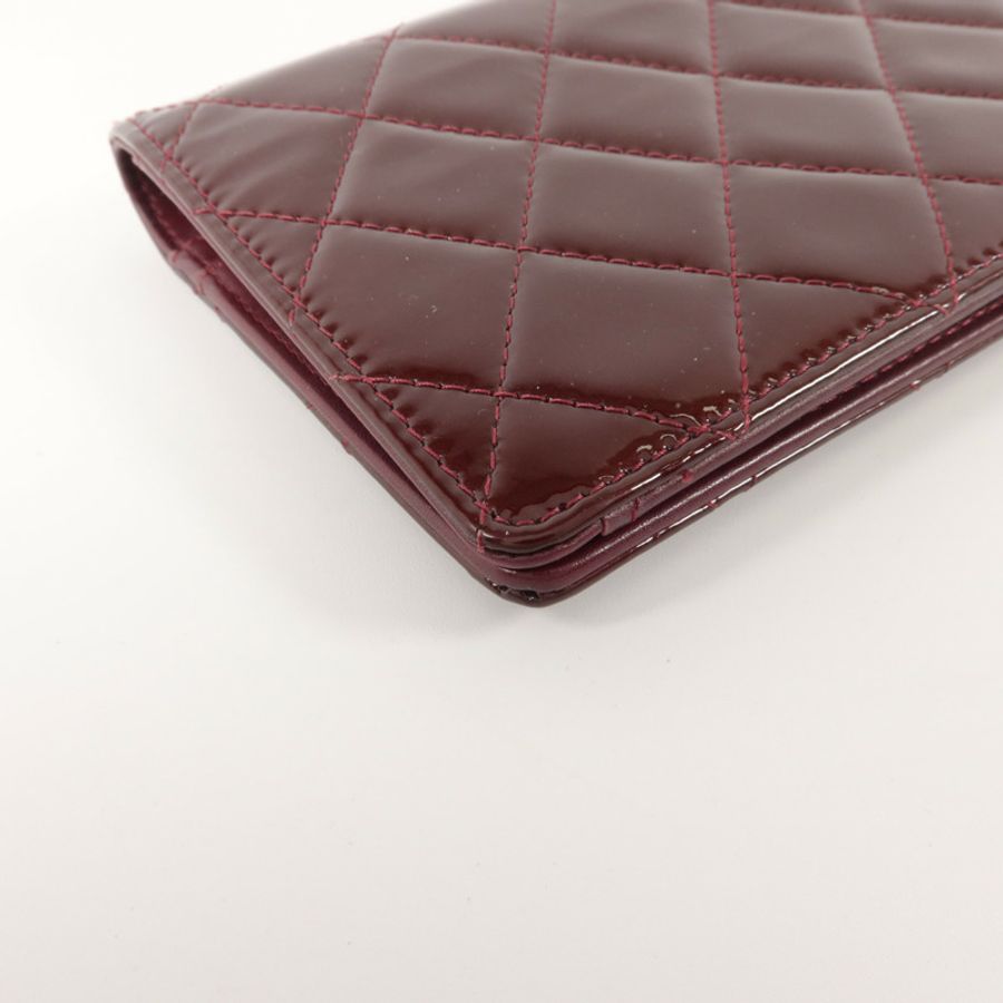 CHANEL 漆皮皮革Long Wallet長錢包-15