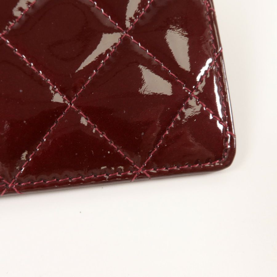 CHANEL 漆皮皮革Long Wallet長錢包-17