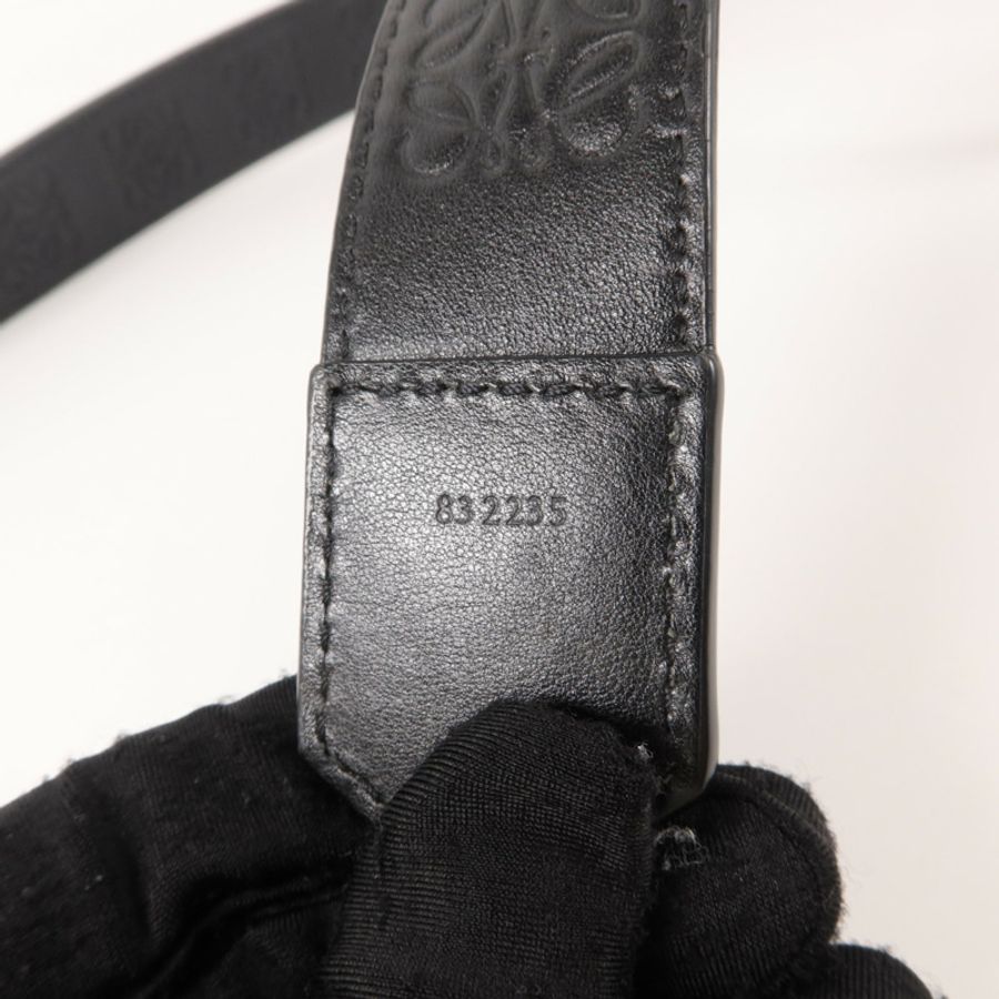 LOEWE 牛皮皮革Anagram Strap肩帶-6