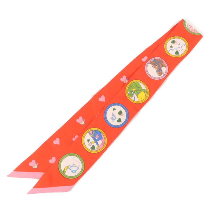 HERMES 絲質Twilly絲巾-1