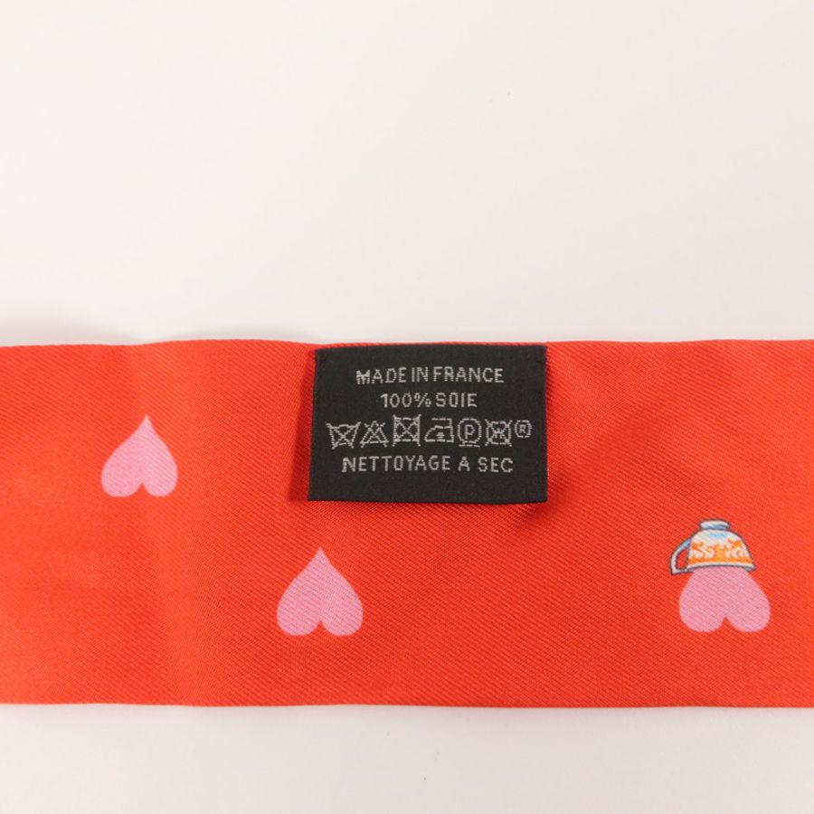 HERMES 絲質Twilly絲巾-6