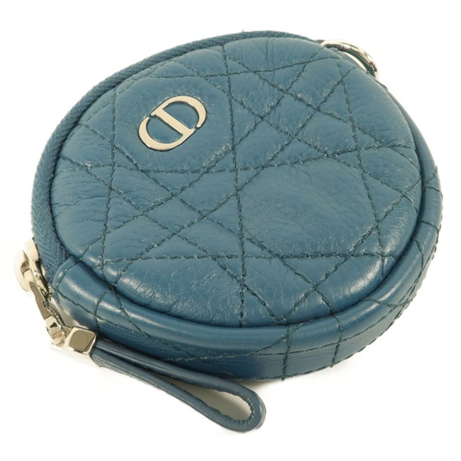 Dior 牛皮皮革Caro Round Coin Purse零錢包-2