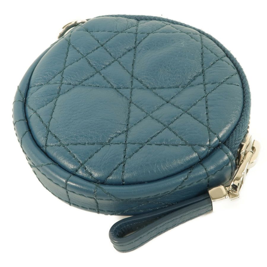 Dior 牛皮皮革Caro Round Coin Purse零錢包-3