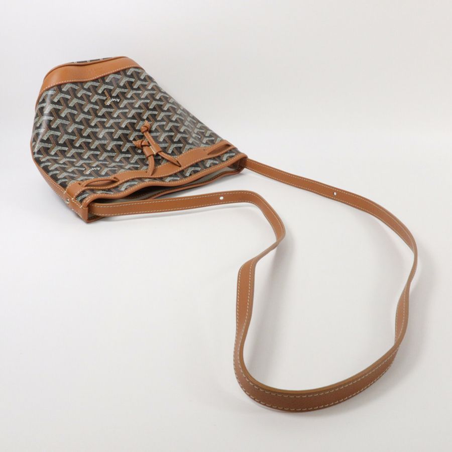 GOYARD 塗層帆布Petit Flot Bucket PM肩背袋-6