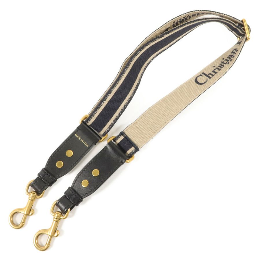 Dior 牛皮皮革/帆布Adjustable Shoulder Strap肩帶-1