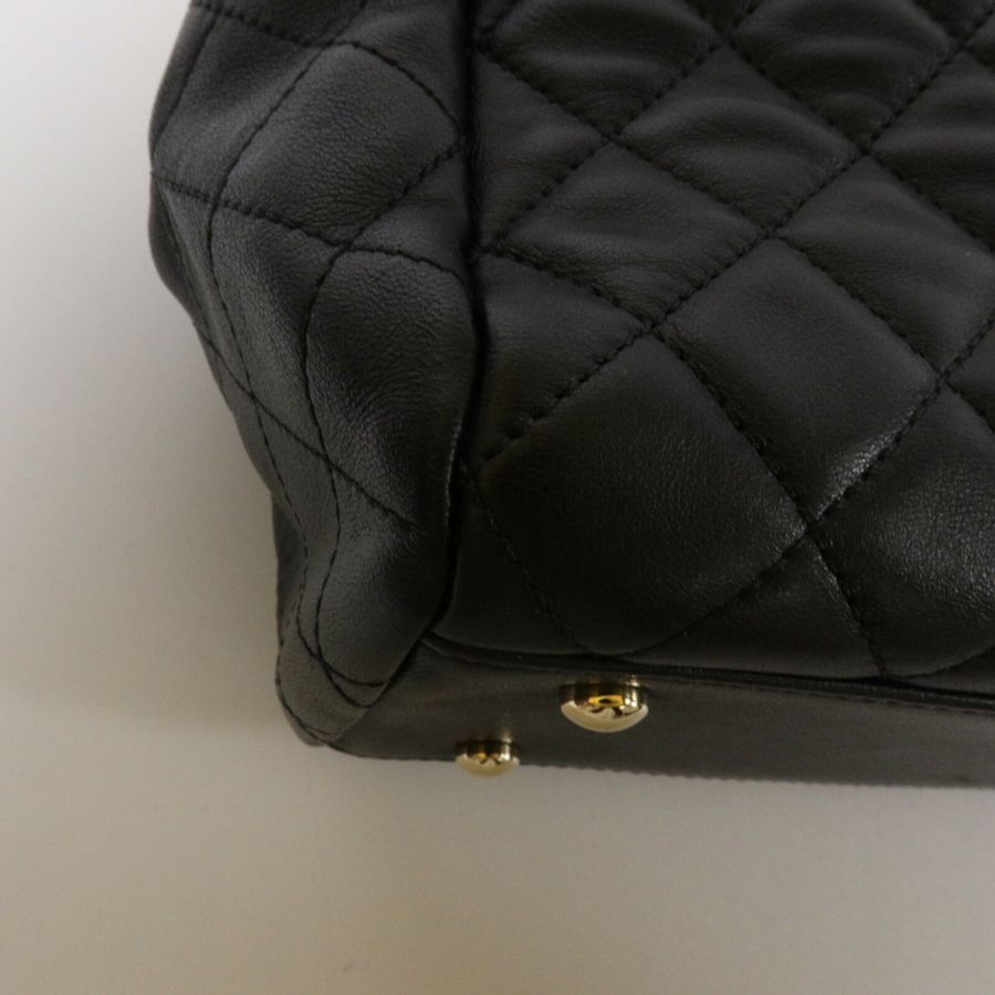 CHANEL 羊皮皮革Chain Shoulder鏈帶肩背袋-11