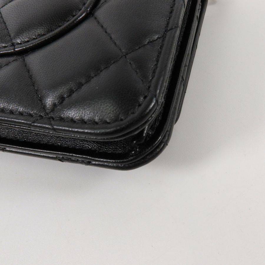 CHANEL 羊皮皮革WOC Wallet On Chain鏈帶肩背袋-14