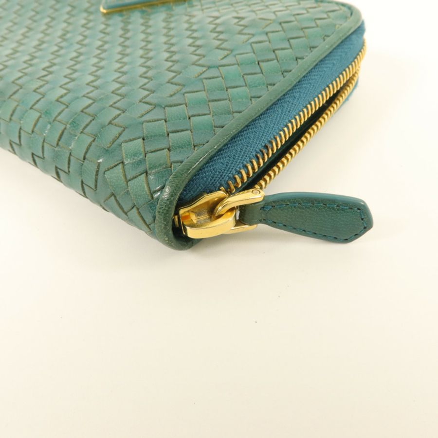 PRADA 牛皮皮革Zipper Long Wallet長錢包-11