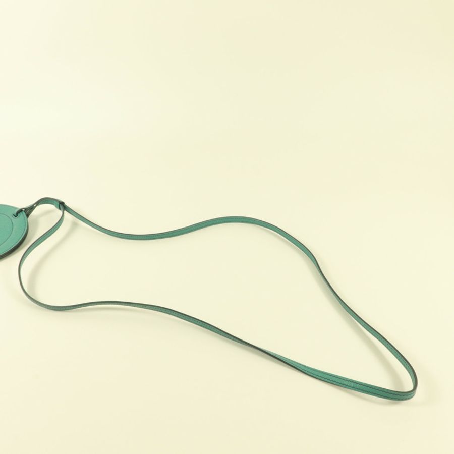 HERMES Chevre皮革In The Loop To Go GM電話肩背袋Vert Verone-7