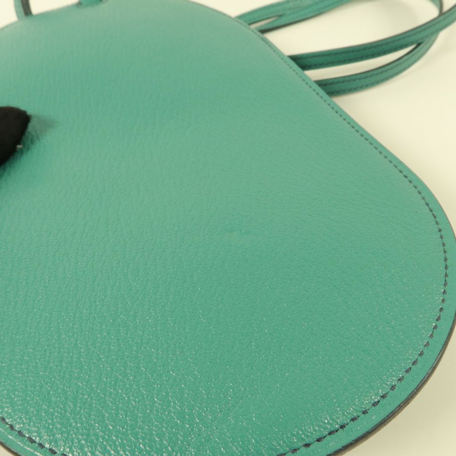 HERMES Chevre皮革In The Loop To Go GM電話肩背袋Vert Verone-14
