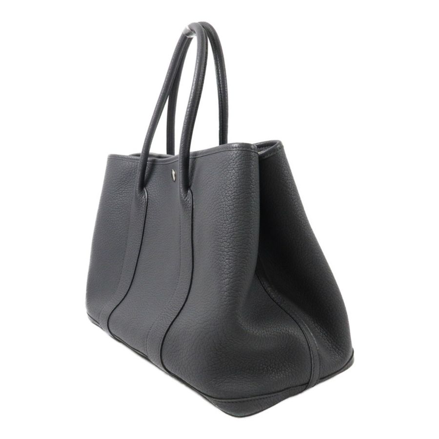 HERMES Negonda皮革Garden Party PM手挽袋Graphite-2