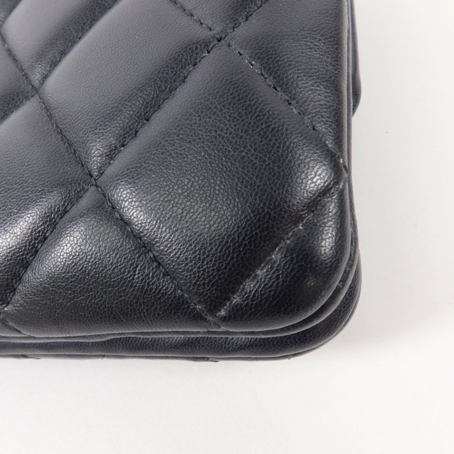 CHANEL 牛皮皮革Chain Shoulder鏈帶肩背袋-12