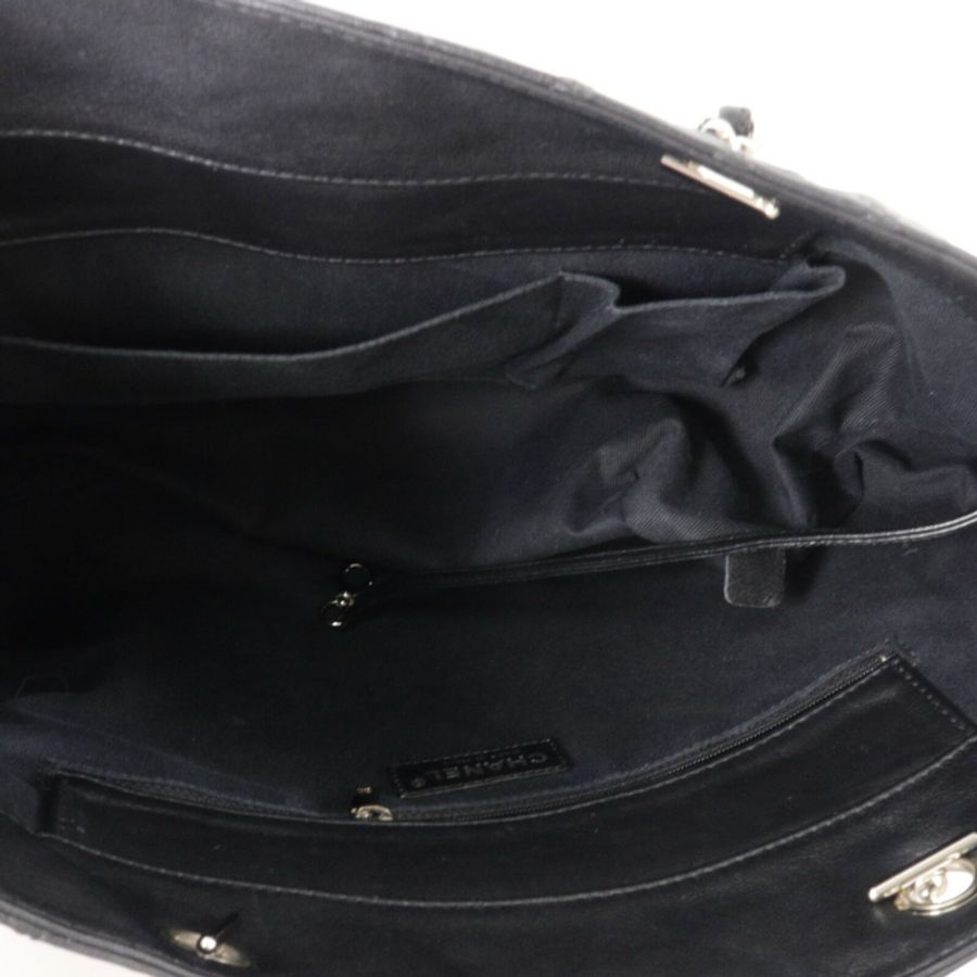 CHANEL 牛皮皮革Tote Bag鏈帶肩背袋-4