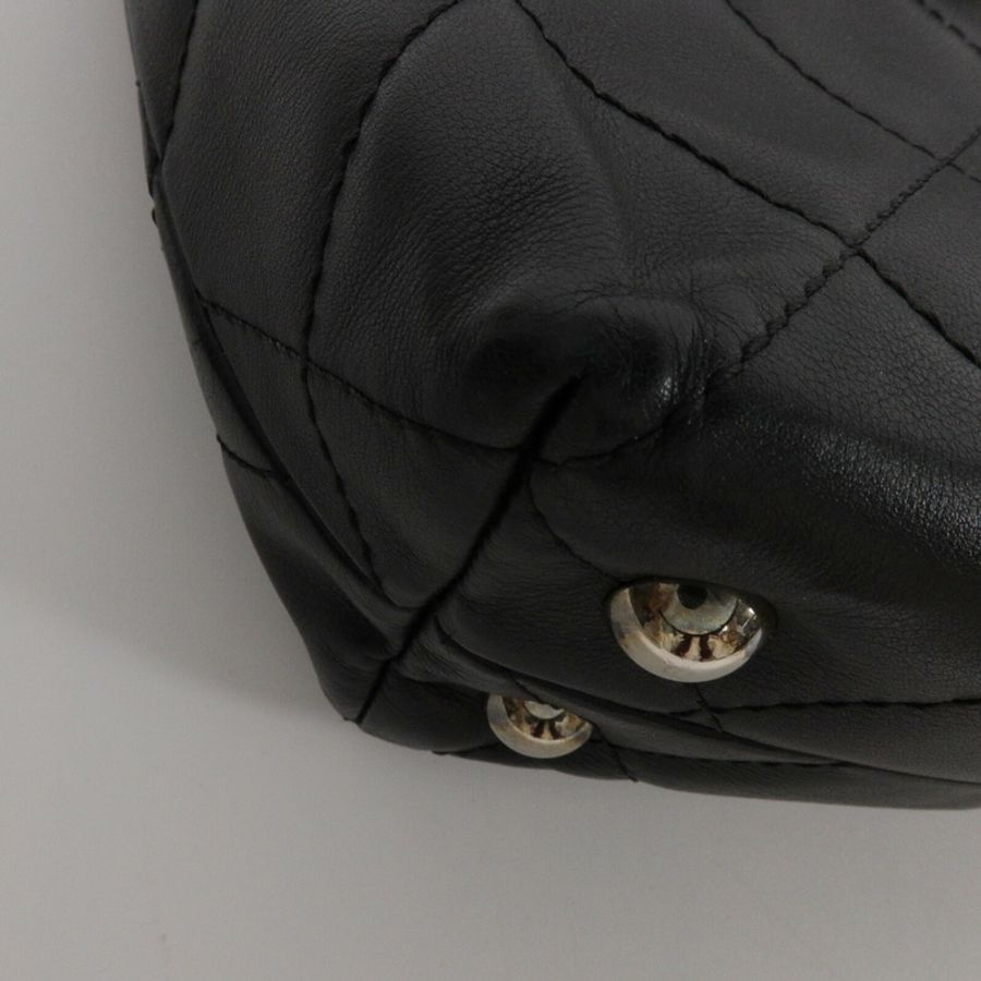 CHANEL 牛皮皮革Tote Bag鏈帶肩背袋-11