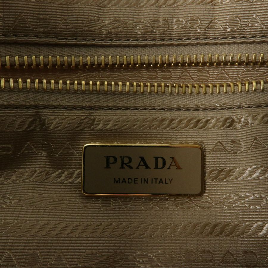 PRADA Re-Nylon/皮革Aimee Padlock Large肩背袋-5