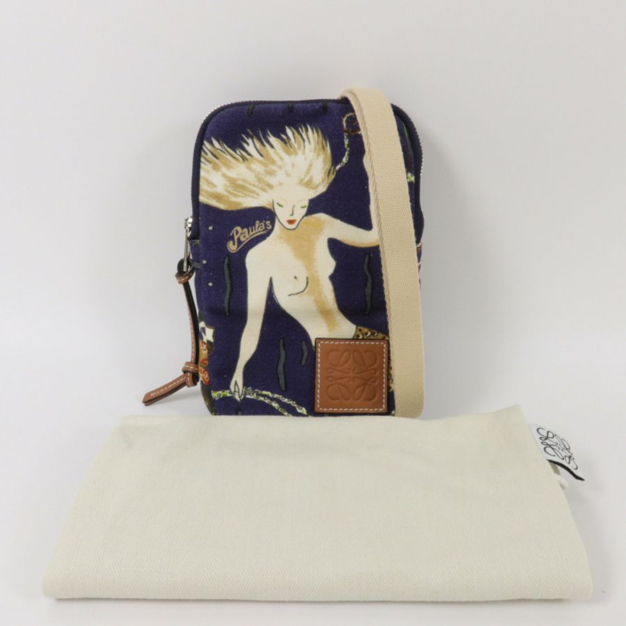 LOEWE 帆布Paula's Ibiza Shoulder Bag肩背袋-9