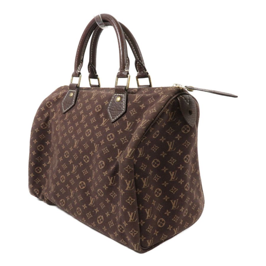 LOUIS VUITTON Monogram Mini Lin Speedy 30手挽袋-2