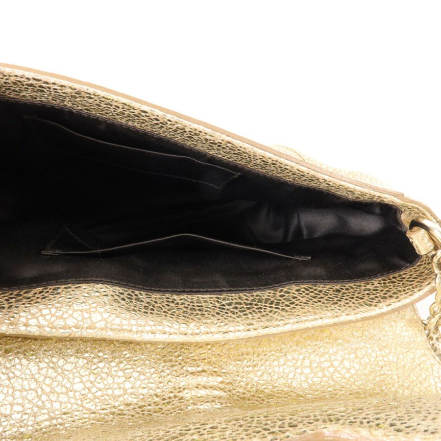 YVES SAINT LAURENT 牛皮皮革Shearling Flap Chain Shoulder Bag鏈帶肩背袋-4