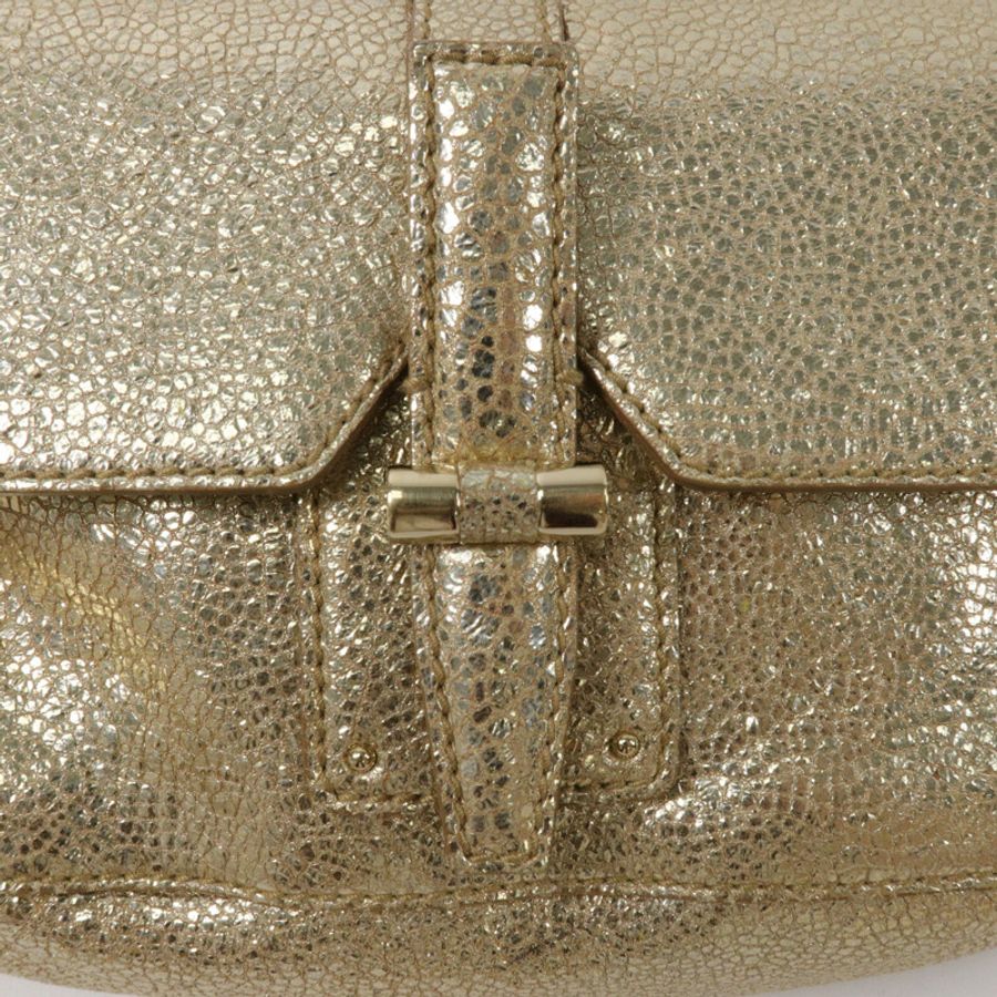 YVES SAINT LAURENT 牛皮皮革Shearling Flap Chain Shoulder Bag鏈帶肩背袋-6